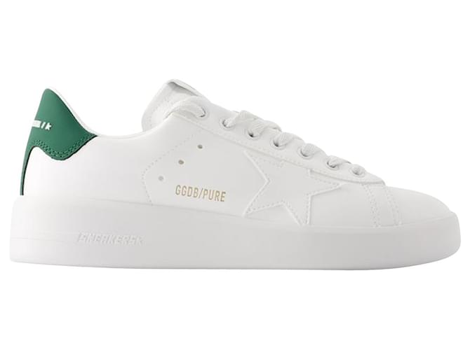 Golden Goose Deluxe Brand Sneakers Pure Star - Golden Goose - Pelle - Bianca/verde Bianco  ref.1018468